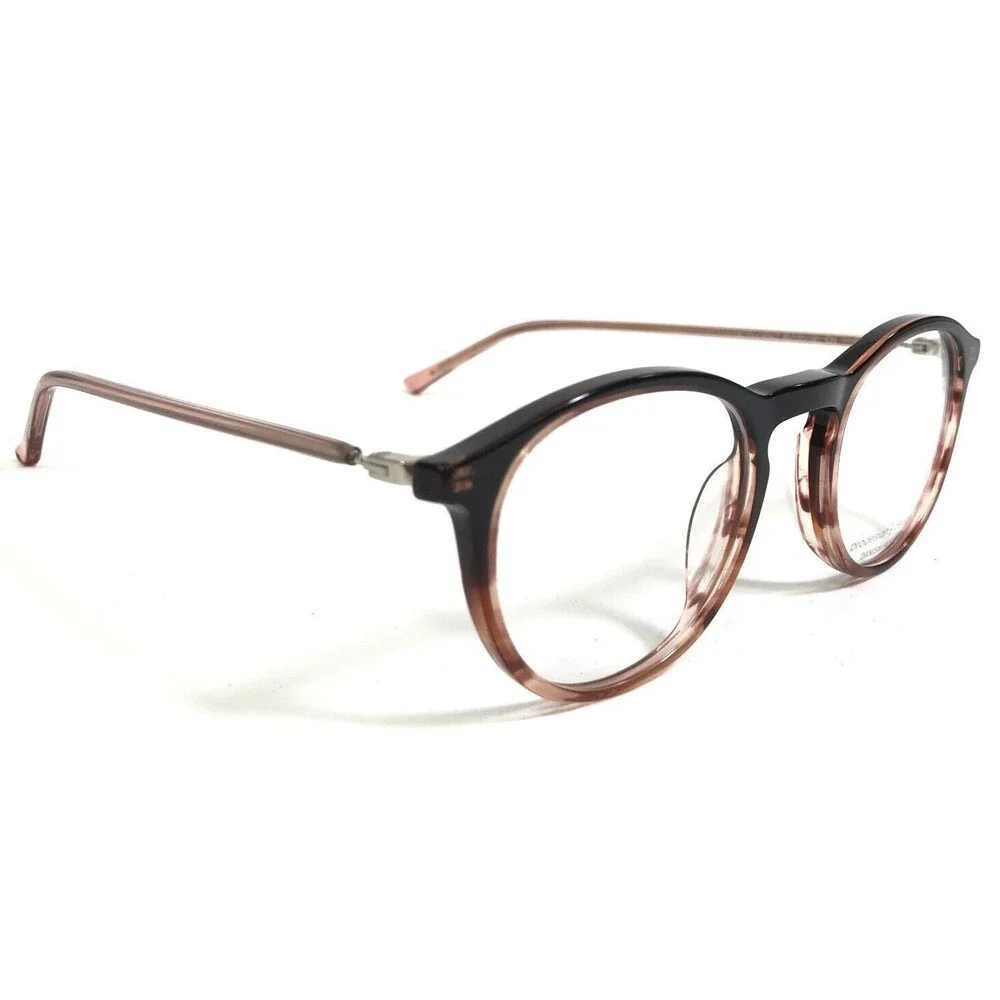 Prodesign Denmark Eyeglasses Frames 4773 c.4942 Brown Clear Pink Round 46-20-140